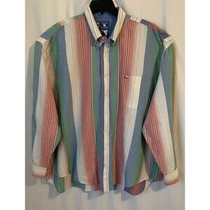 Vintage Texas Cotton Mens Size XXL Made in USA Button Down Shirt Cowboy Western